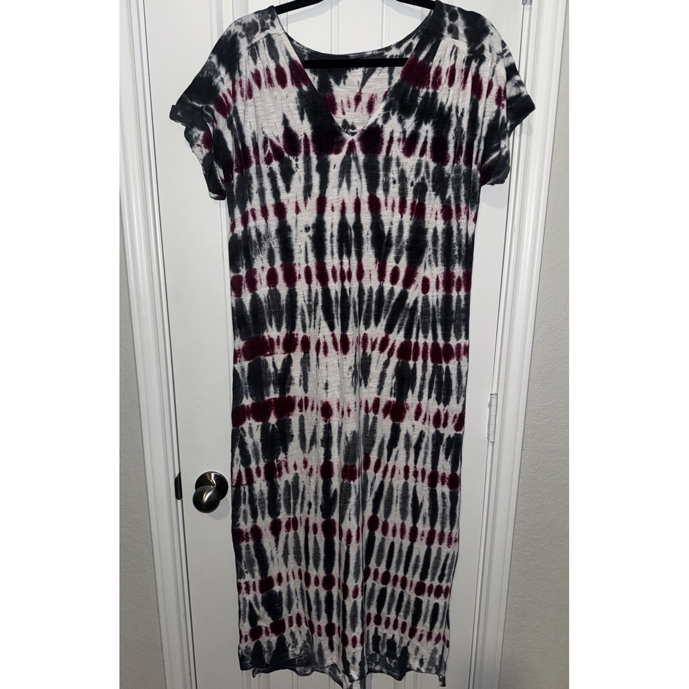 Wonderly Tie Dye Maxi Dress Size M Festival Hippie Boho Dress 100% Cotton